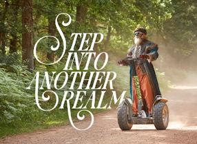 Person on segway in forest | Step into another realm