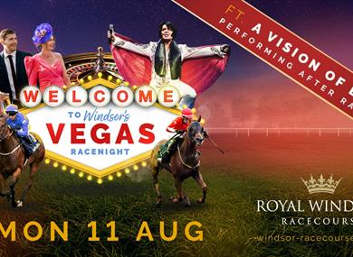 Vegas Race Night at Royal Windsor Racecourse 2025 graphic