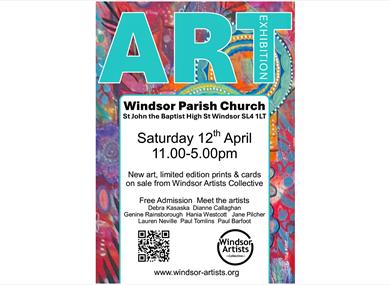 2025 Windsor Artists Collective: Art Exhibition Windsor Parish Church Poster