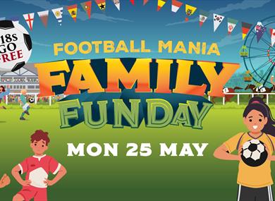 Football Mania Family Fun Day at Royal Windsor Racecourse graphic