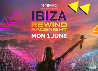 Ibiza Rewind Racenight at Royal Windsor Racecourse graphic
