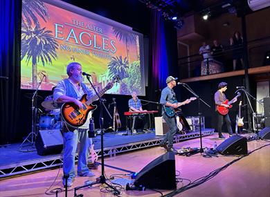 The Alter Eagles performing on stage