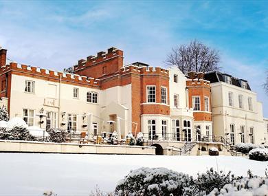 Taplow House Hotel in the snow