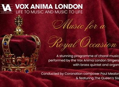 Music for a Royal Occasion graphic - Vox Anima London