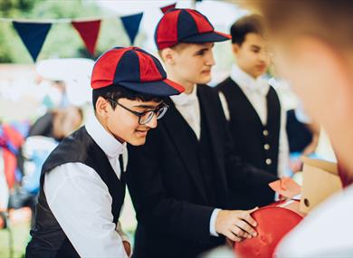 Eton College students at Eton Action Fair