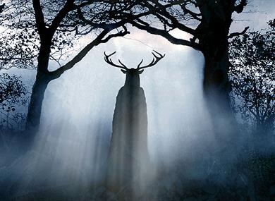 High Spirits - Herne the Hunter in a misty wood
