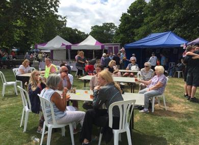Visitors to the Rotary Summer Fayre, Windsor