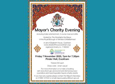 Mayor’s Charity Indian Evening flyer