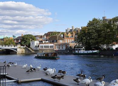 Sir Christopher Wren Hotel view from Eton side of River Thames