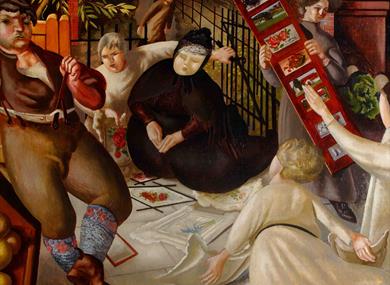 Sarah Tubb and the Heavenly Visitors, 1933 © Estate Stanley Spencer /Bridgeman Images.