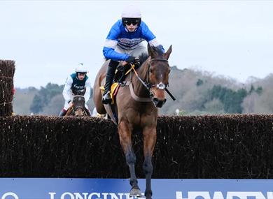 Betfair Ascot Chaseday; horse jumping at Ascot Racecourse