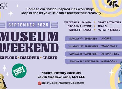 September museum weekends poster