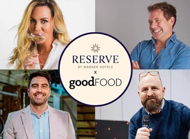 Good Food Weekend at the Runnymede on Thames: Carmen O'Neal, Matt Tebbutt, Barney Desmazery and Chris Bavin