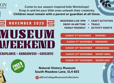 November museum weekends poster