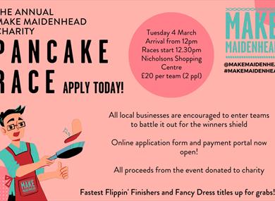 Make Maidenhead Charity Pancake Race