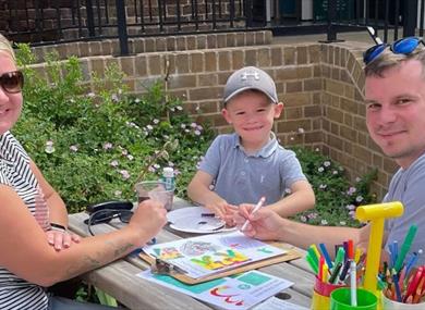 People taking part in Windsor Castle activities