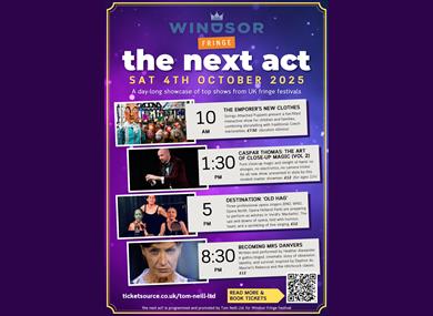 the next act: Fringe Theatre Festival poster