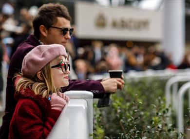 Racegoers at Howden Christmas Racing Weekend at Ascot