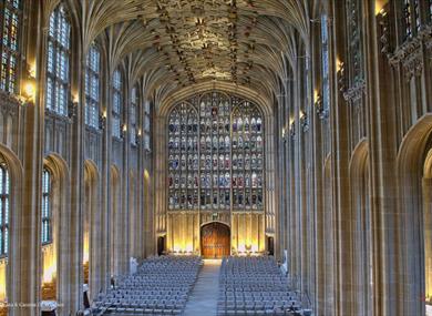 Stained glass in St George's Chapel Windsor