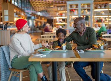 The Savill Garden Kitchen family eating