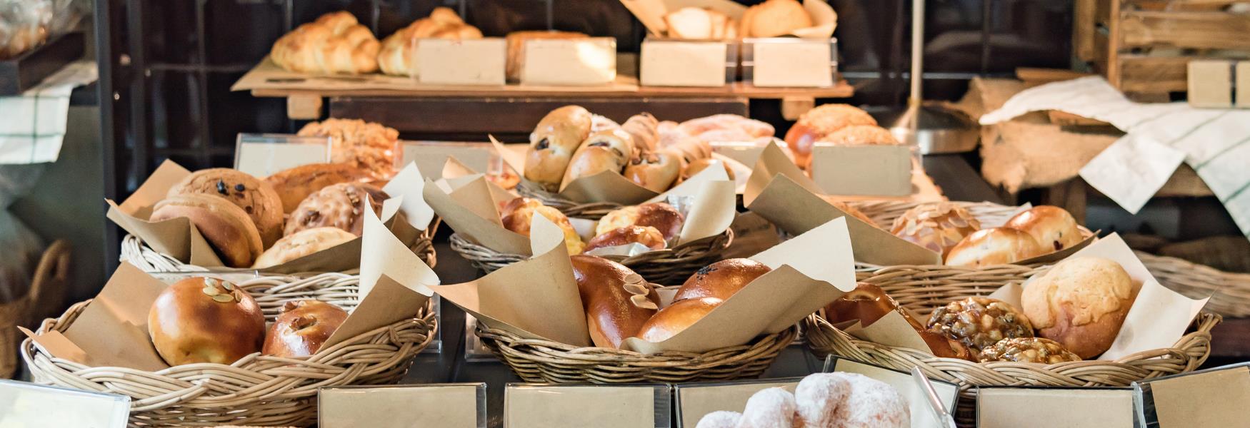 baskets of baked goods