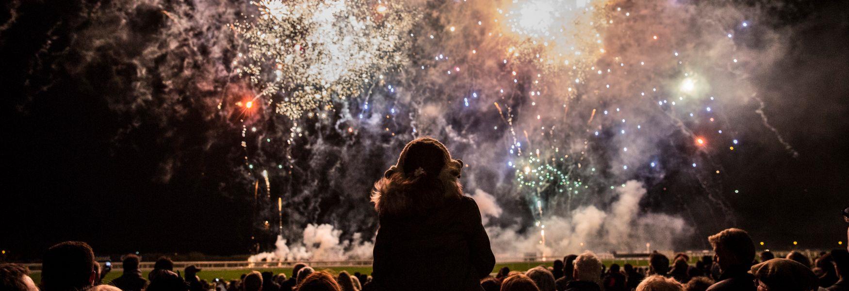 Fireworks at Ascot Racecourse