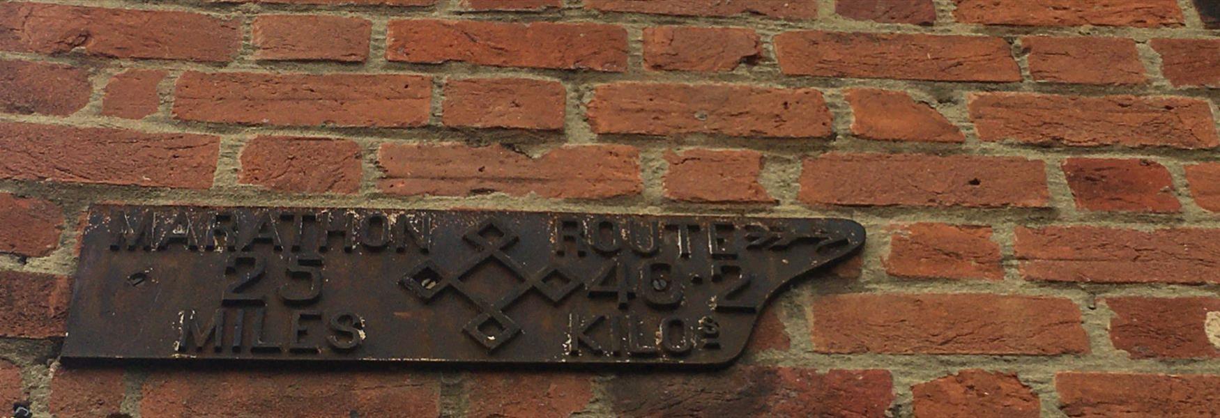 1908 Marathon Route Marker, Eton