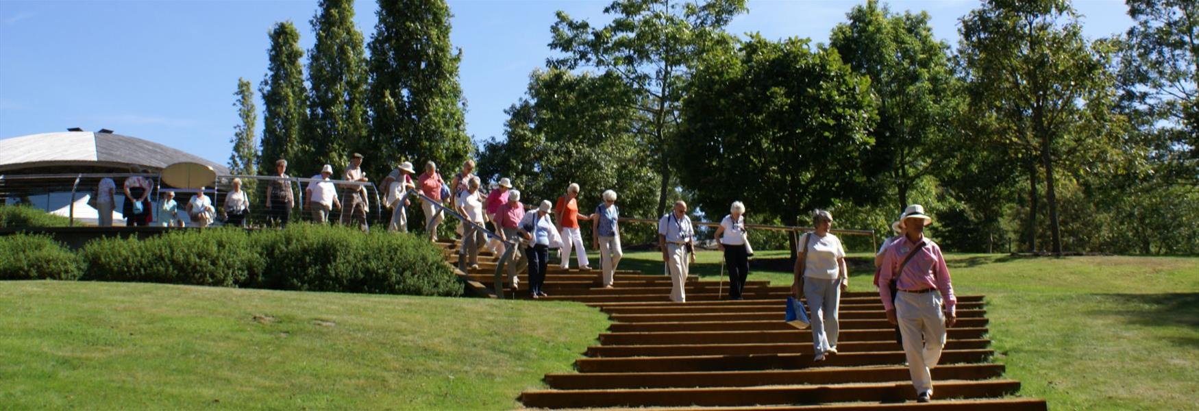 Group visiting The Savill Garden