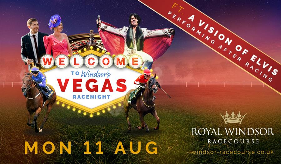 Vegas Race Night at Royal Windsor Racecourse 2025 graphic