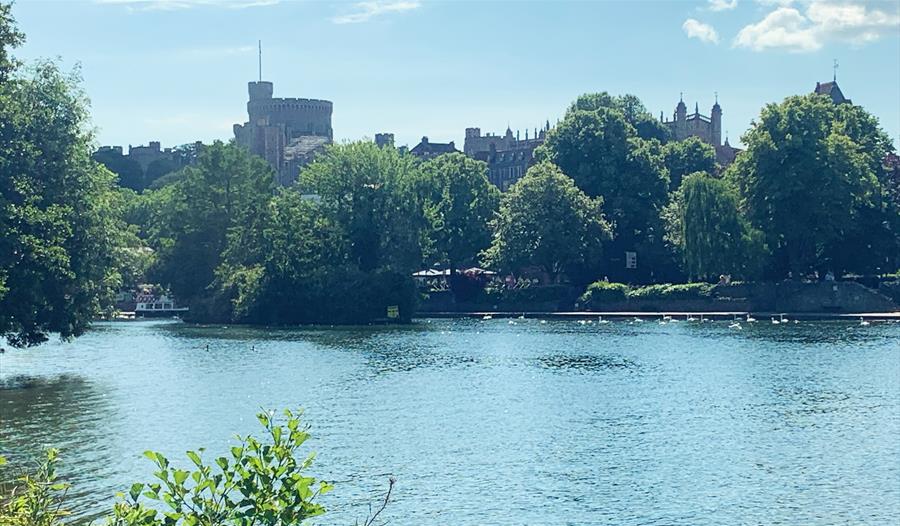 View of Windsor Castle across the Thames