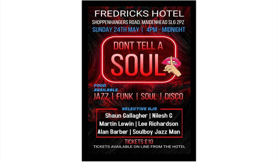 Fredricks Hotel Soul Evening poster