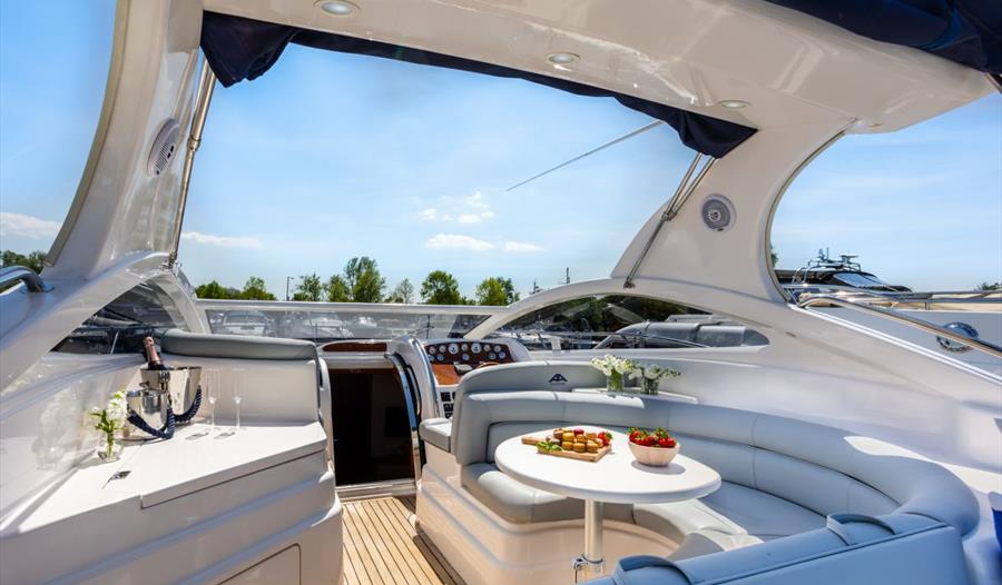 On Deck Charter seating area