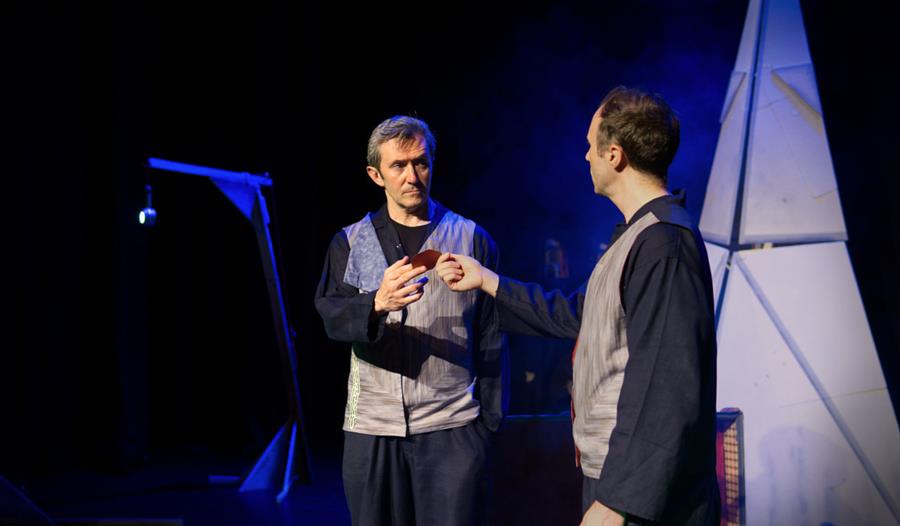 1984 - Address - two men on stage