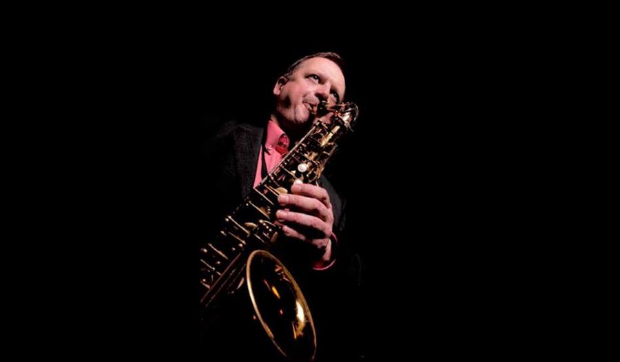 Alan Barnes playing the saxophone