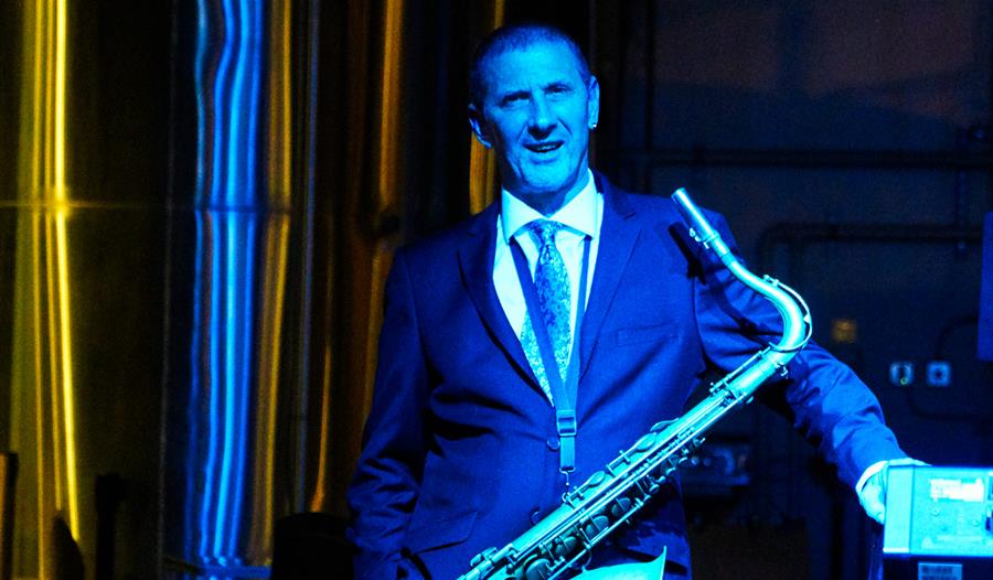 Benn Clatworthy with sax