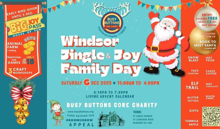 Windsor Jingle and Joy Family Day - Busy Buttons