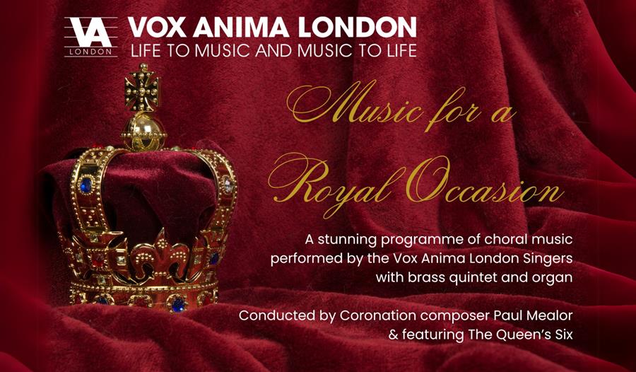 Music for a Royal Occasion graphic - Vox Anima London