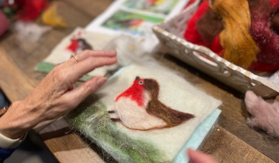 Felt: Needle Felted Robin