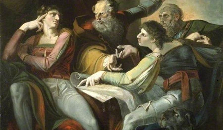 Dispute between Hotspur, Glendower, Mortimer and Worcester by Henry Fuseli