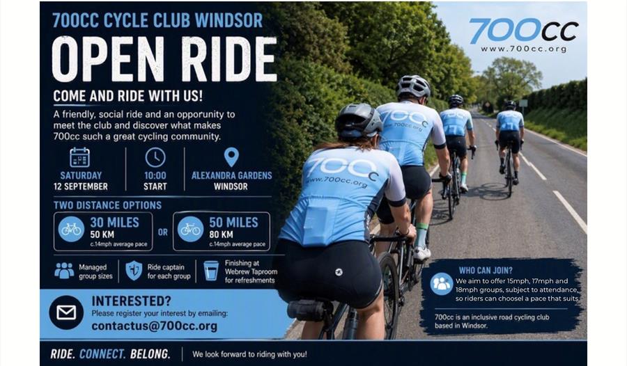 700CC Open cycle ride graphic