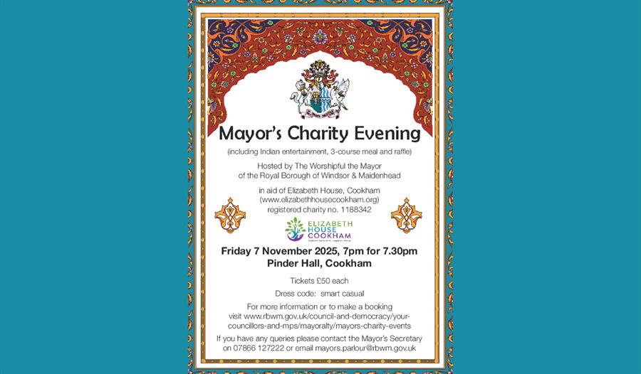 Mayor’s Charity Indian Evening flyer