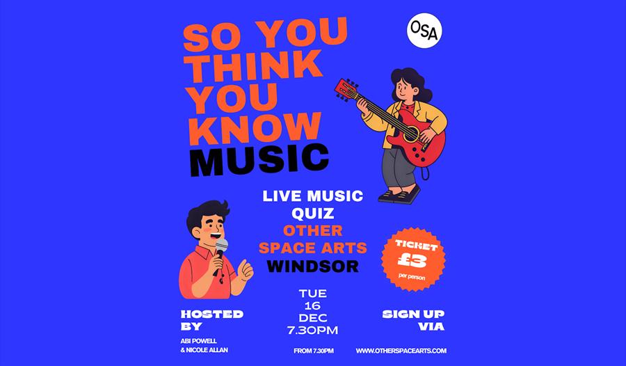 Music Quiz at Other Space Arts Poster