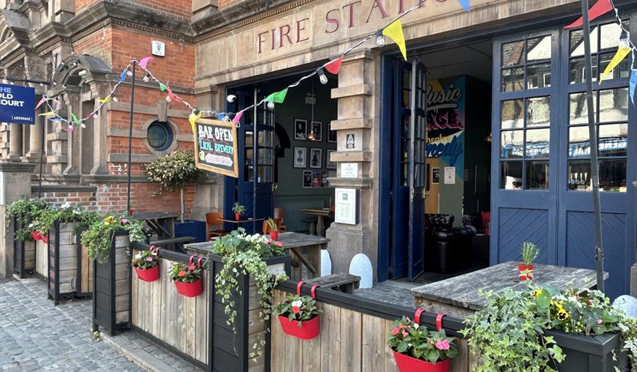 Exterior of The Firestation Bar and The Old Court Artspace