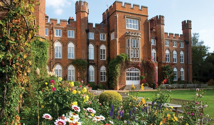Summer Flowers exterior of Cumberland Lodge