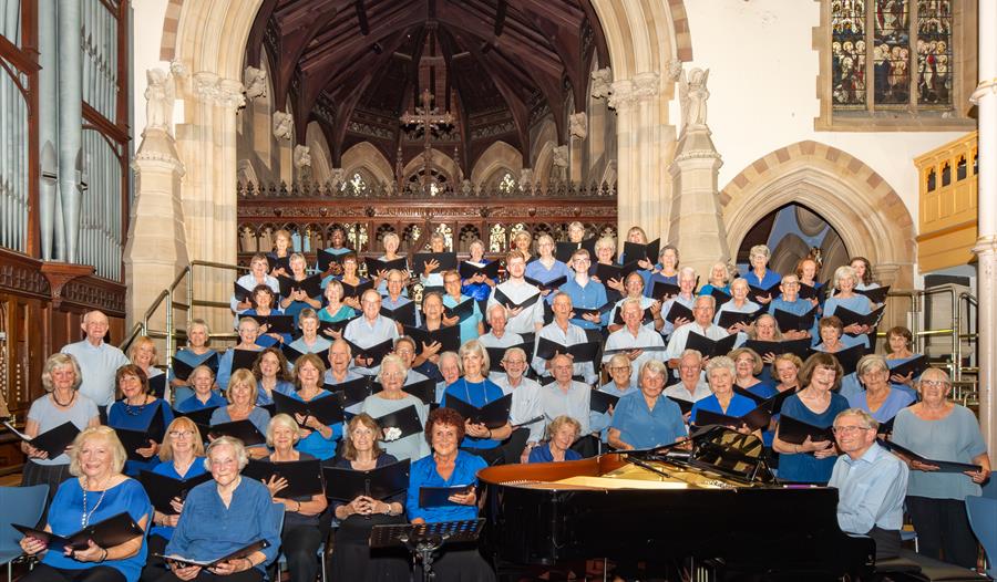 Royal Free Singers singing in a church
