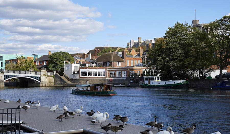 Sir Christopher Wren Hotel view from Eton side of River Thames