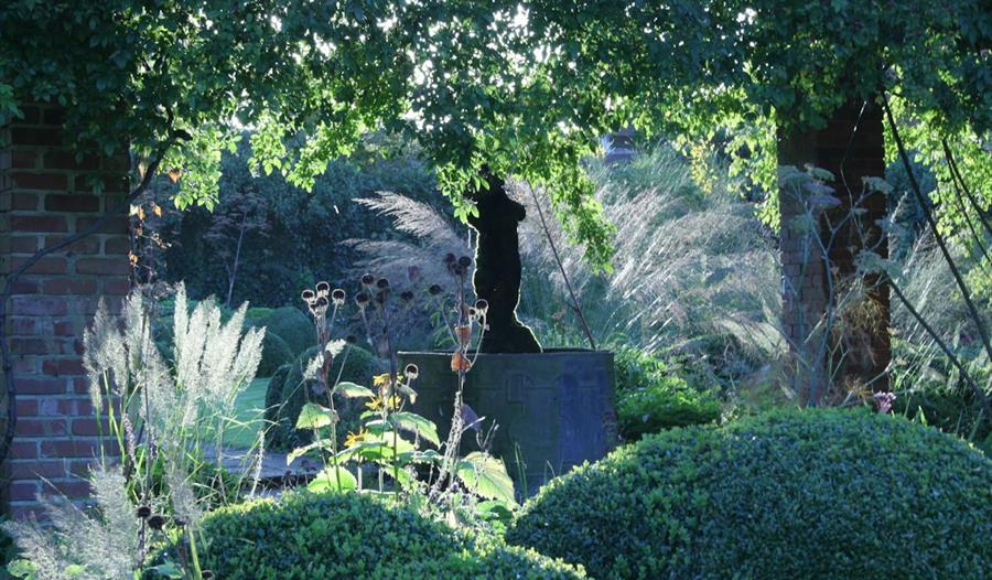 The gardens at Waltham Place, White Waltham, near Maidenhead.