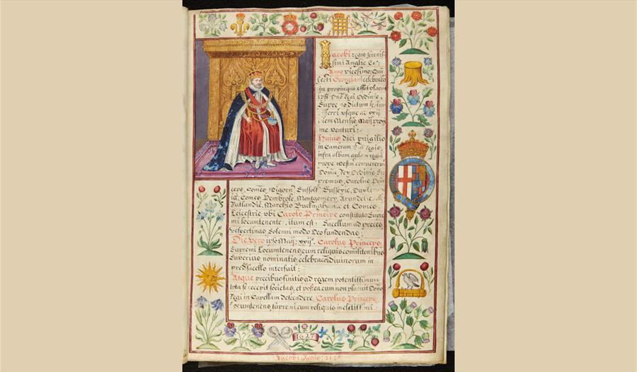 Vol3_Red_009 King James I in the Red Book of the Garter ©The Dean and Canons of Windsor