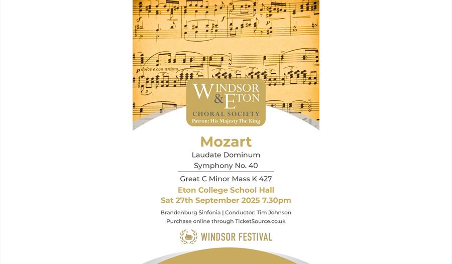 Mozart's Great Mass in C Minor - Windsor and Eton Choral Society POSTER