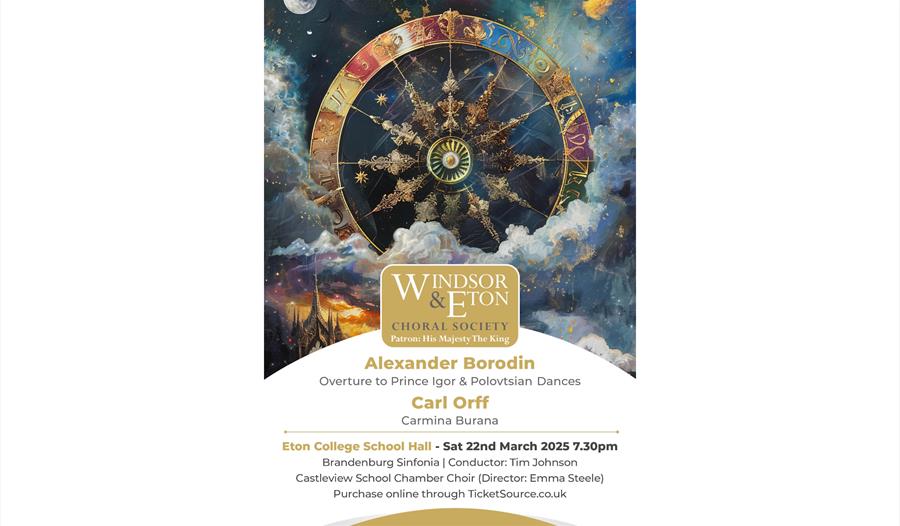 Carl Orff "Carmina Burana" and Borodin "Polovtsian Dances" - Windsor and Eton Choral Society POSTER